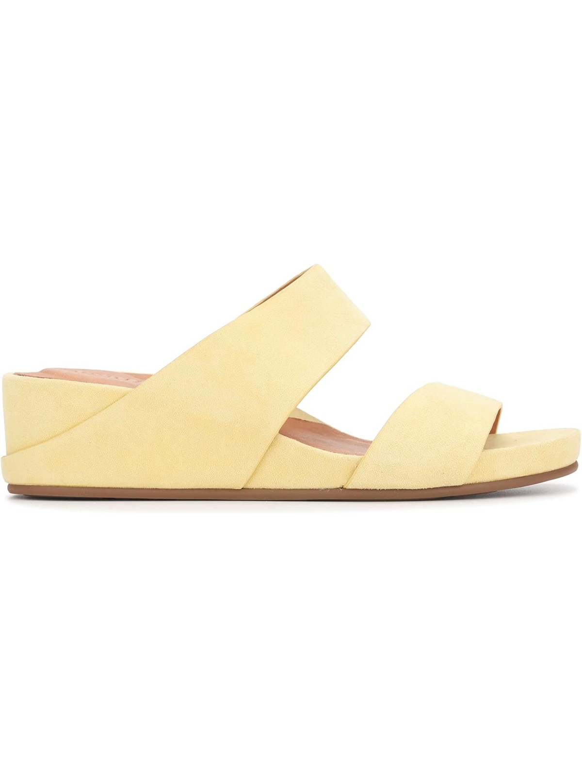 GENTLE SOULS KENNETH COLE Womens Yellow Gisele Wedge Slide Sandals 7 M 11690₽