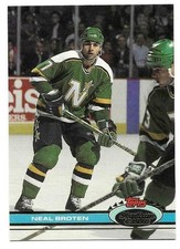 NEAL BROTEN 1991-92 STADIUM CLUB CARD NEAR MINT CONDITION