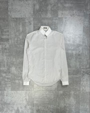 Dior Homme Stripe Dress Shirt White S Pre-Owned