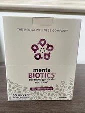 Amare Global Menta Biotics 30 Sticks Raspberry Hibiscus NEW Exp 8/25 Gut Brain