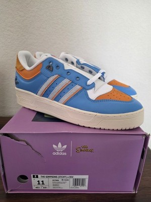 Size 11 Mens Adidas X The Simpsons Rivalry Low Itchy Sneakers IE7566