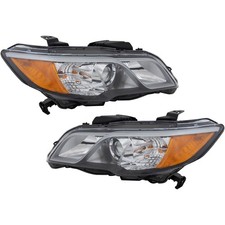 Driver and Passenger Side Headlight For Acura RDX 2013-2015 Halogen with Bulb(s)