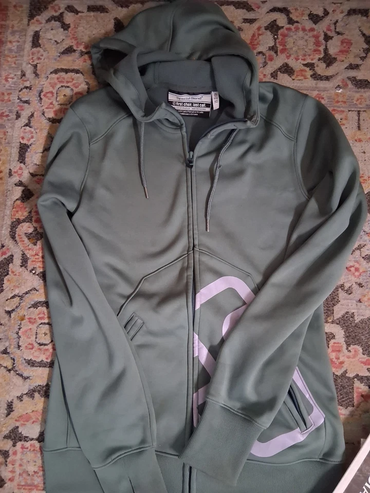 Sudadera con Capucha Special Blend Manga Larga Mujer Cremallera Talla MEDIANA Verde Foto 2 de 4