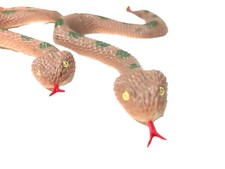Two Lifelike Realistic Fake Prop Halloween Haunted House Scare Snakes with Snake