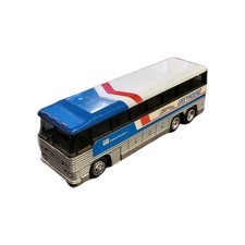 VTG Friction Powered Greyhound Americruiser 2 Bus Toy Metal/Plastic 10"X3.25"X2.