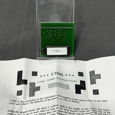 Atari Lynx Homebrew Game - T-Tris - Fast Shipping!