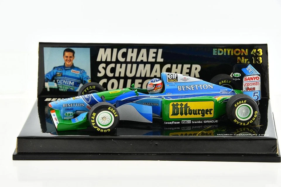 F1 BENETTON B194 #5 Michael Schumacher World Champion 1994 1/43 MINICHAMPS - Photo 1/4