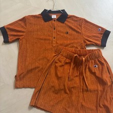Champion Orange Tracksuit Set Women M