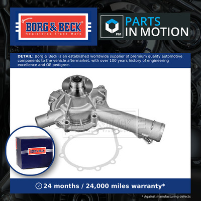 Water Pump fits SSANGYONG MUSSO FJ 2.0 96 to 05 E20 Coolant B&B 1112000701 New