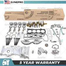 2.4L Engine Overhaul Rebuild Complete Set Timing Pump Rods Crankshaft For Toyota