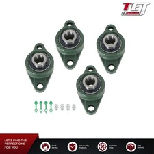 4PCS UCFL204-12 Solid Pillow Block Flange Mounted Bearing 3/4" Bore 2 Bolt