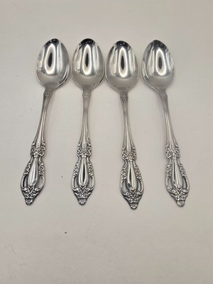 Oneida Deluxe RAPHAEL Stainless  Teaspoons Set of 4 - 6 ''