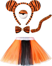 5 Pcs Halloween Tiger Costume Set