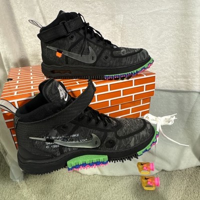 Nike Air Force 1 Mid Men's Sneakers Off-White/Black **from a collector s closet*