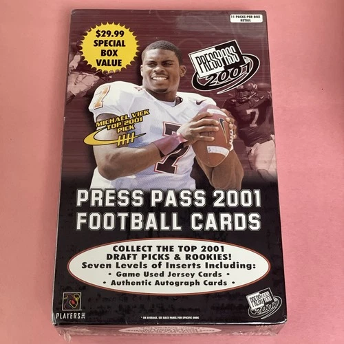 2001 Press Pass Football Box – Sealed – GREAT Early Rookie Cards