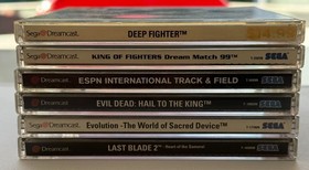 Dreamcast Games Lot - CIB, Complete - Last Blade 2, King of Fighters, Evil Dead