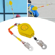 Fall Arrester Double Disc Brake System Fall Protection Self Retracting Lifeline