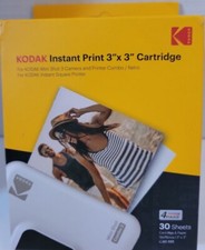 KODAK Instant Print 3"x 3" Cartridge 30 Sheets For Mini Shot 3 Camera/Printer