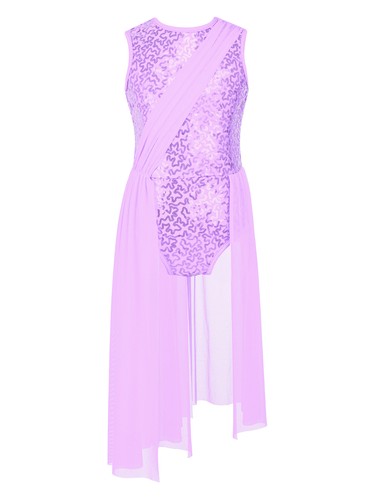 Niños Niñas Brillante Lentebrillante Vestido de Baile Falda Leotardo Lírico Contemporáneo Disfraz - Imagen 23 de 55