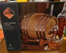 Dashing Mini Whiskey Barrel Fine Gifts 27 oz New-Open Box