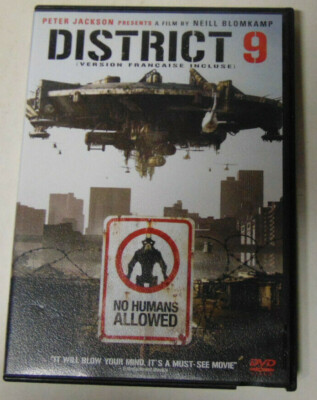 District 9 DVD Science Fiction Thriller Produced By Peter Jackson