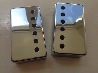 Epiphone LP, SG Bridge/Neck Position Metal Humbucker Covers 50 & 52mm in Chrome