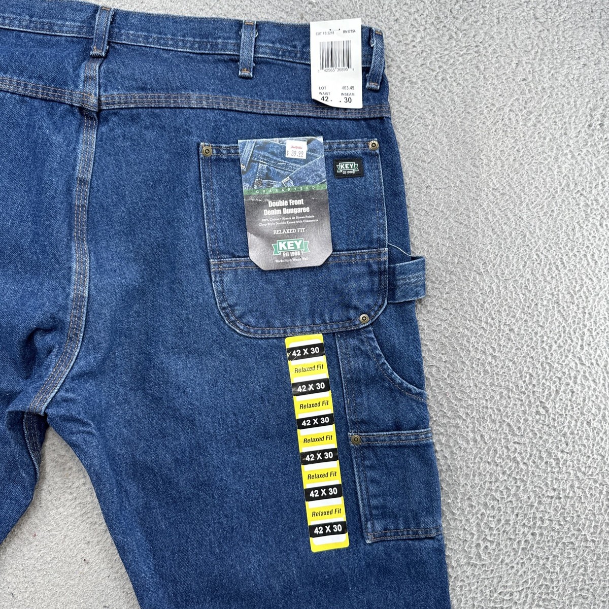 150 DENIM DUNGAREE 18点 まとめ売り Key Double Front Demin Dungaree Relaxed Fit Carpenter Jeans in
