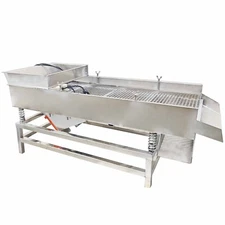 One Layer Two Motors Electric Linear Shaker Straight Vibrating Sifter12mm Sieve