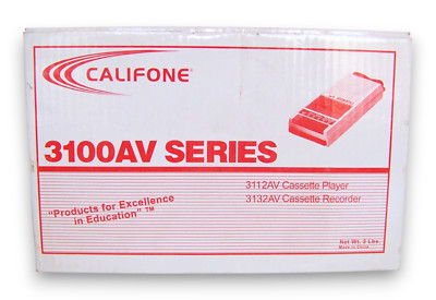 Vintage Califone Portable Cassette Player Recorder 3132AV NEW IN BOX