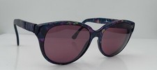 Vintage Hunt Club 913 Blue Purple Oval Cat-Eye Sunglasses FRAMES ONLY USA