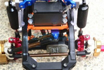 Axial SCX10 Aluminum Front C-Hub Upgrade Parts - 1 Pair Set, Orange - View #6