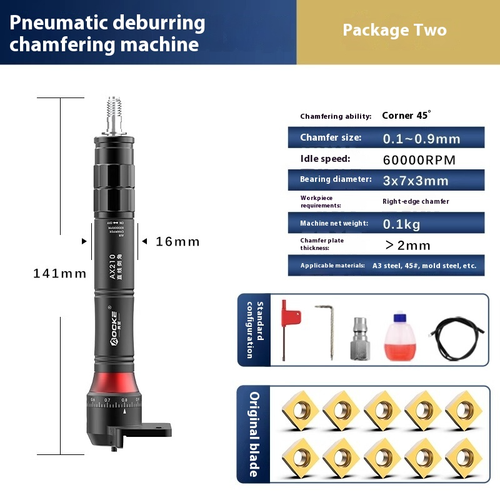 Woodworking Mini Pneumatic Chamfering Machine Metal Deburring Chamfering Tool - Afbeelding 8 van 25