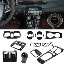 18pcs Car Full Interior Dash board Panel Cover Trim Kit For Chevy Camaro 2010-15