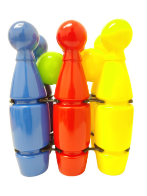 6 Stück Kegeln Sport ideal für Kinder Kids Indoor Outdoor Garten Spiel als Geschenk