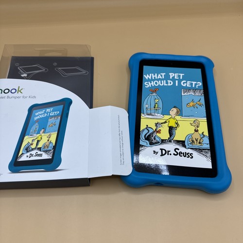 Nook MicroFoam Bumper Kids Case for 7" Nook 7 Tablet NEW in BOX - Blue - Picture 6 of 7