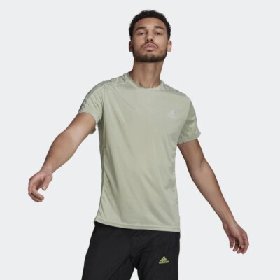 Adidas Herren T-Shirt grün Own The Run UVP 30£