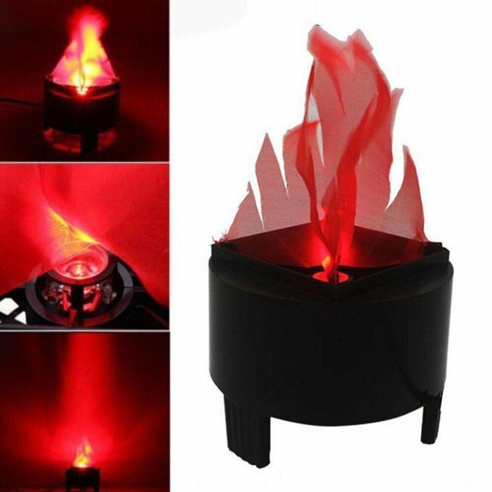 LED Artificial Fire Lamp Fake Flame Effect 3D Fire Campfire Light Xmas ...