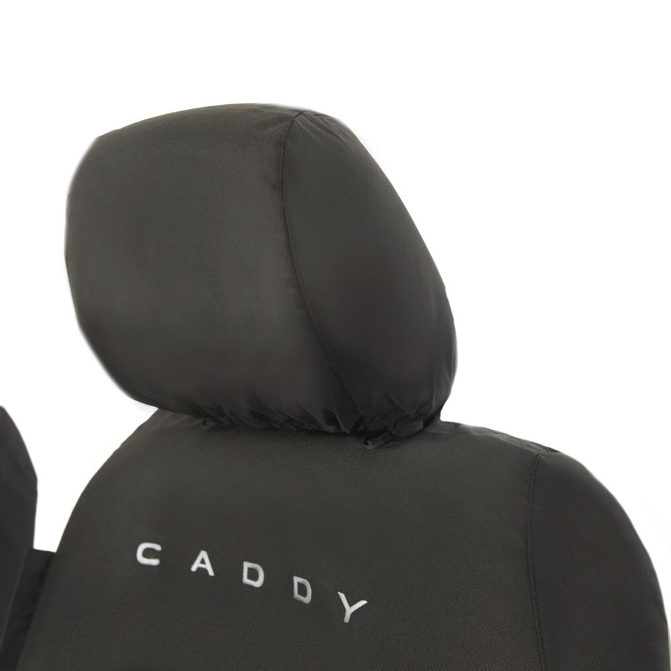 VW Caddy Cargo Anteriore Seat Cover (N° Braccioli) Inc Ricamo (2021 IN