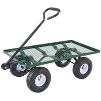Lawn Yard Utility Garden Wagon Heavy Duty Nursery Cart Wheelbarrow Steel Trailer Lawn Yard Utility Garden Wagon Heavy Duty Nursery Cart Wheelbarrow Steel Trailer