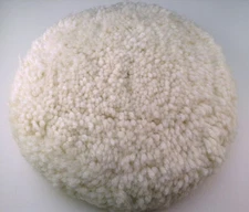 100% Wool 7 Inch HEAVY CUT Buffing Pad Single-Sided 6 Inch Hook and Loop Back