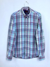 NZA NEW ZEALAND AUCKLAND Men Shirt Checkerd Finest Combed Cotton Size M