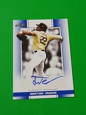 Jonathan Vaughns 2019 Leaf Perfect Game NS Blue Auto 3/15 UCLA Bruins