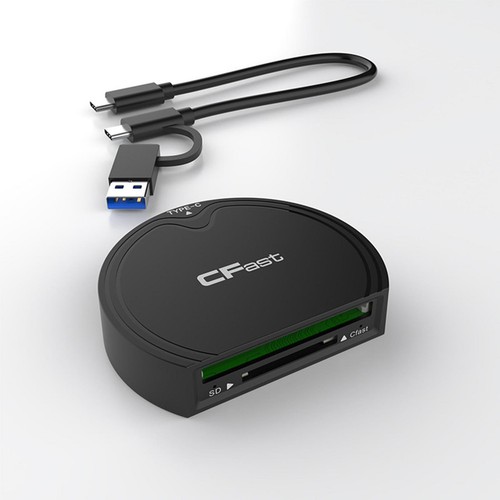 P&P CFast 2.0/SD Memory Card Adapter USB3.2 Gen2 High Speed Card Reader 10Gbps e - Photo 5/9