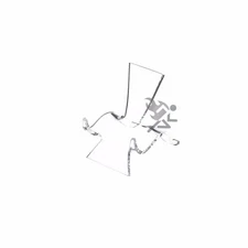 2" Clear Acrylic High Back Cradle Display Stand Easel w/ Deep Shelf Qty: 6