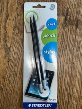 Staedtler 2 in 1 Stylus Pencil - #2 Pencil WOPEX Made in Germany 18020BK2   (60)