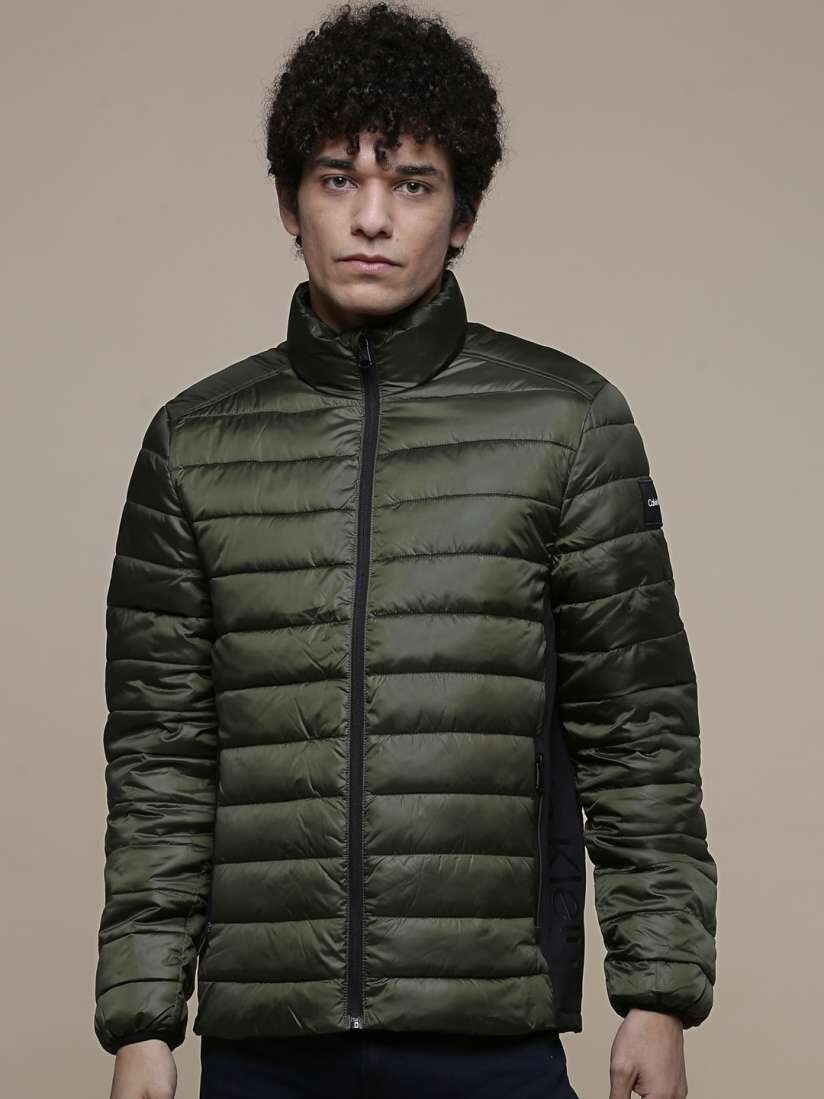 Calvin Klein Men's Dark Green Recycled Polyester Hooded Jacket image 8