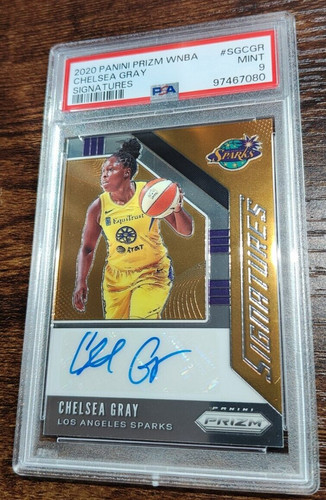 2020 Prizm WNBA Chelsea Gray Signature Auto PSA 9