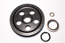 Riemenscheibe Alu SCHWARZ lasergraviert Typ 1 Sandseal für Käfer