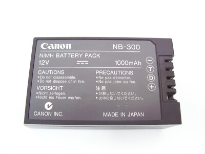 CANON NB-300 GENUINE ORIGINAL BATTERY PACK FOR BJC 70 80 85 PORTABLE PRINTERS