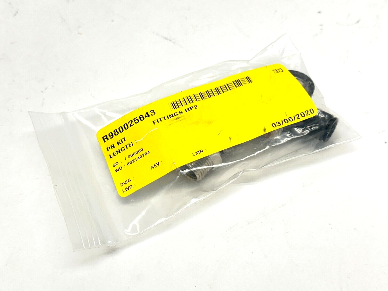 Bosch Rexroth R980025643 HP2 Fittings Flow Control Kit 1/4" Male 8-5/16 PTC